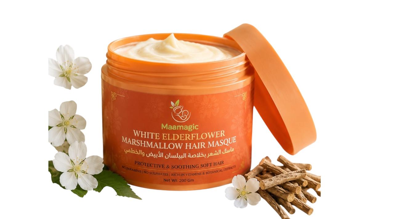 marshmallow root hair masque